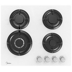 כיריים גז - 4 להבות Midea דגם Defendi 60GH503-W זכוכית לבנה כיריים גז - 4 להבות Midea דגם Defendi 60GH503-W זכוכית לבנה